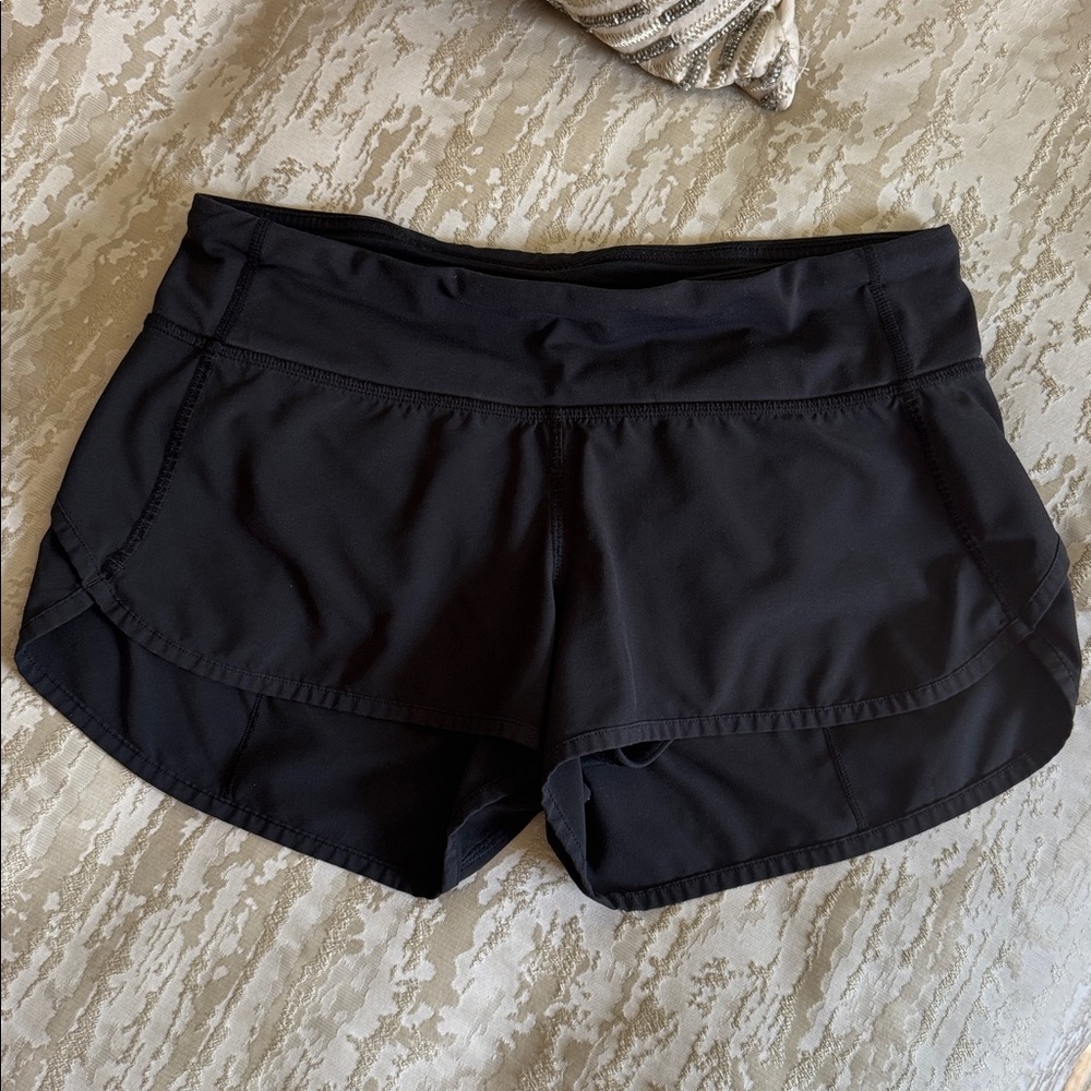 Lululemon Black Athletic Shorts - Size 4